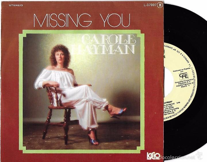 Discos de vinilo: CAROLE HAYMAN: MISSING YOU / TIME TO MYSELF - Foto 1