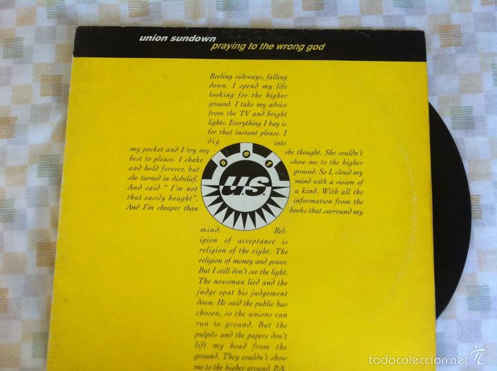 Discos de vinilo: 12 MAXI-UNION SUNDOWN-PRAYING TO THE WRONG GOD - Foto 1