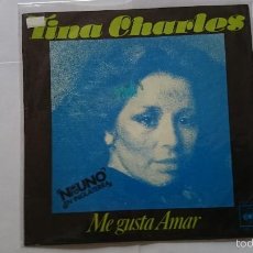 Discos de vinilo: TINA CHARLES - I LOVE TO LOVE (ME GUSTA AMAR) / DISCO FEVER (1976)