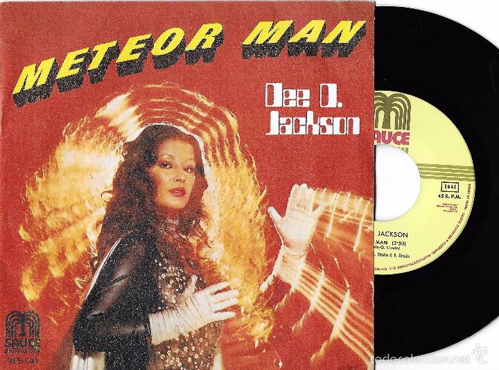 Discos de vinilo: DEE D. JACKSON: METEOR MAN / GALAXY POLICE - Foto 1
