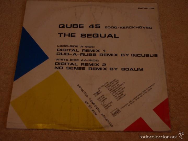 Discos de vinilo: QUBE 45 ( THE SEQUAL 4 VERSIONES ) 1991 MAXI45 - Foto 2