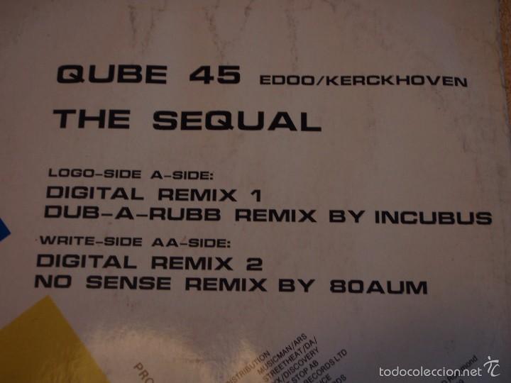Discos de vinilo: QUBE 45 ( THE SEQUAL 4 VERSIONES ) 1991 MAXI45 - Foto 3