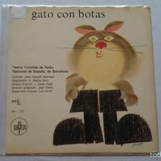 Discos de vinilo: TEATRO INVISIBLE DE RADIO NACIONAL DE ESPAÑA BARCELONA - EL GATO CON BOTAS (1ª - 2ª PARTE) (1986)