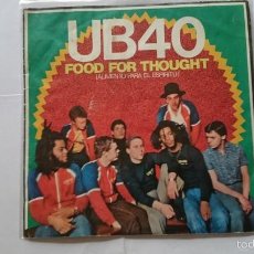Discos de vinilo: UB40 (UB 40) - FOOD FOR THOUGHT (ALIMENTO PARA EL ESPIRITU) / KING (PROMO 1980)