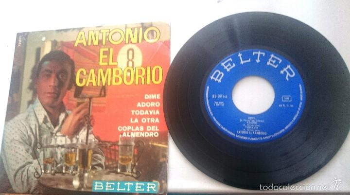 Discos de vinilo: ANTONIO EL CAMBORIO: DIME + 3 (BELTER  1969) - Foto 1