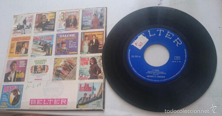 Discos de vinilo: ANTONIO EL CAMBORIO: DIME + 3 (BELTER  1969) - Foto 2