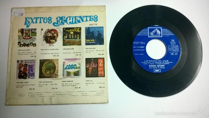 Discos de vinilo: Richard Anthony.Las flechas del amor.SINGLE.ESPA&Ntilde;A 1969.EMI. - Foto 2