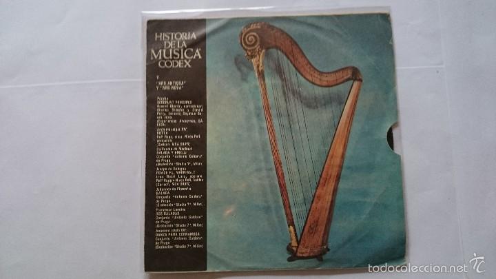 Discos de vinilo: HISTORIA DE LA MUSICA CODEX V - ARTS ANTIQUA Y ARS NOVA (1966) - Foto 1