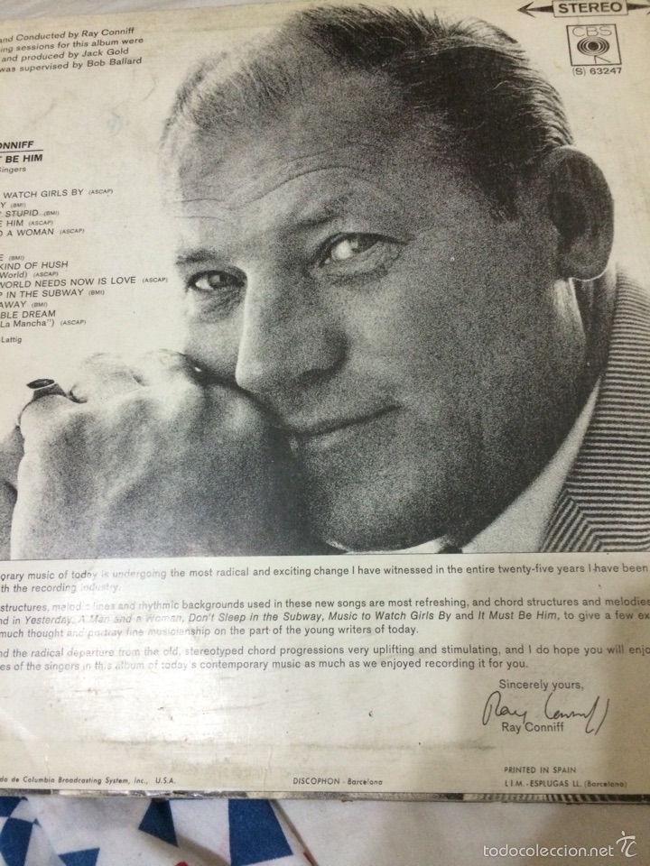 Discos de vinilo: RAY CONNIFF-IT MUST BE HIM - Foto 2
