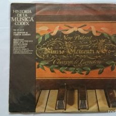 Discos de vinilo: HISTORIA DE LA MUSICA CODEX VOL. 2 Nº 6 - DEL CLAVECIN AL PIANO: M. CLEMENTI (1966)