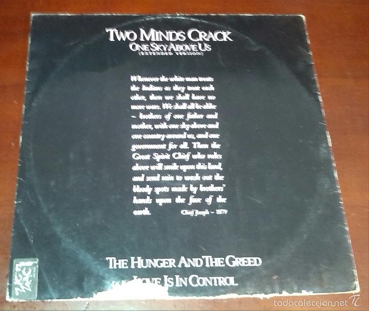 Discos de vinilo: TWO MINDS CRACK - ONE SKY ABOVE US - MAXI SINGLE.12 - Foto 1