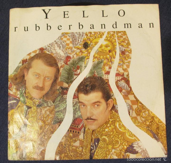 Discos de vinilo: SINGLE - YELLO - RUBBERBANDMAN - SWEET THUNDER - Foto 1