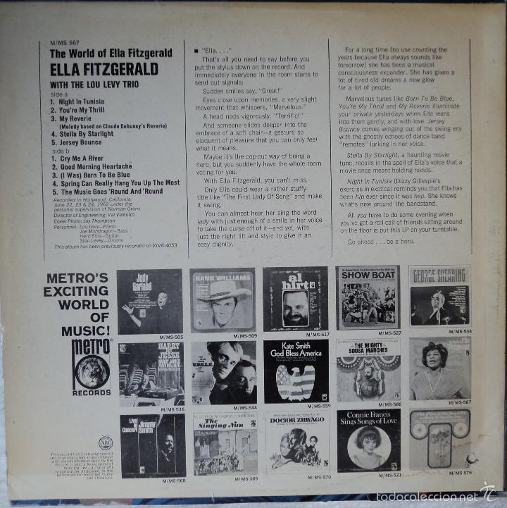 Discos de vinilo: Ella Fitzgerald - The world of - Edici&oacute;n de 1962 de USA - Foto 2