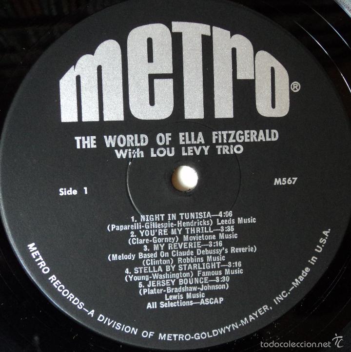 Discos de vinilo: Ella Fitzgerald - The world of - Edici&oacute;n de 1962 de USA - Foto 4