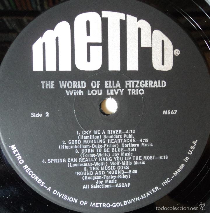 Discos de vinilo: Ella Fitzgerald - The world of - Edici&oacute;n de 1962 de USA - Foto 5