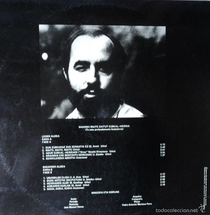 Discos de vinilo: Urko - Sakonki - Edici&oacute;n de 1976 de Espa&ntilde;a - Foto 2