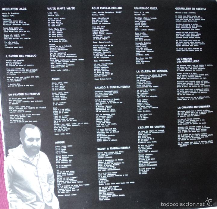 Discos de vinilo: Urko - Sakonki - Edici&oacute;n de 1976 de Espa&ntilde;a - Foto 3