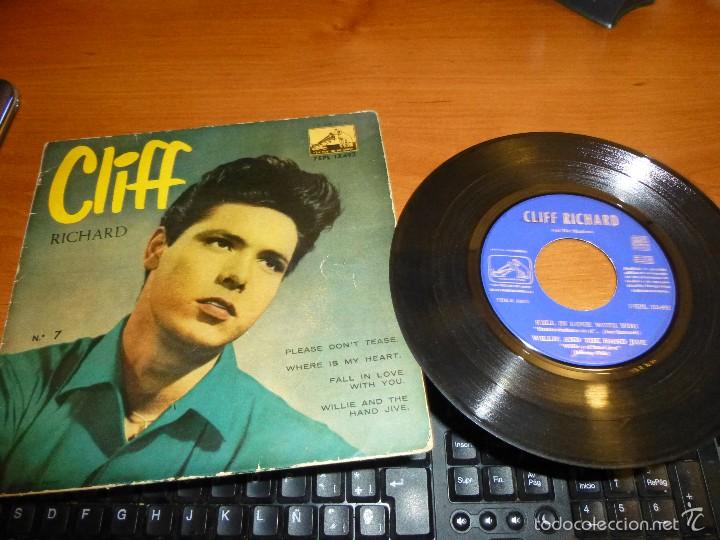Discos de vinilo: single de cliff richar con 4 canciones, la voz de su amo - Foto 1