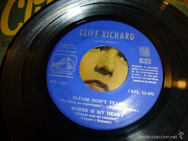 Discos de vinilo: single de cliff richar con 4 canciones, la voz de su amo - Foto 3