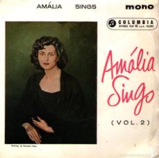 Discos de vinilo: AMALIA RODRIGUES - EP VINILO 7” - AMALIA SINGS - 4 TEMAS - EDITADO EN REINO UNIDO / UK - COLUMBIA. Lote 57546109