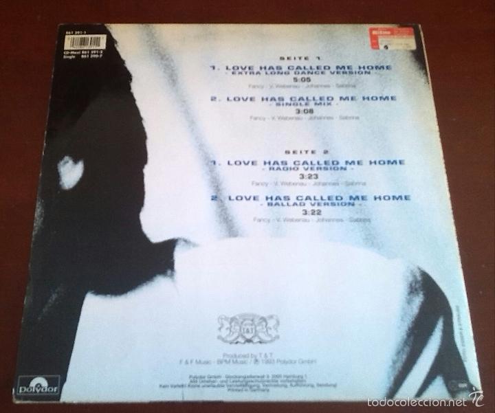 Discos de vinilo: FANCY - LOVE HAS CALLED ME HOME - MAXI SINGLE.12 - Foto 2