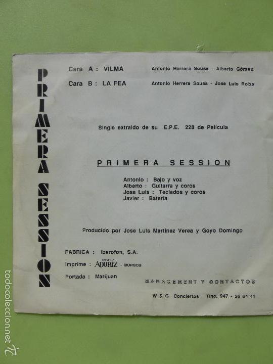Discos de vinilo: PRIMERA SESSION- VILMA + FEA /SINGLE DAMITOR 1987 - Foto 2