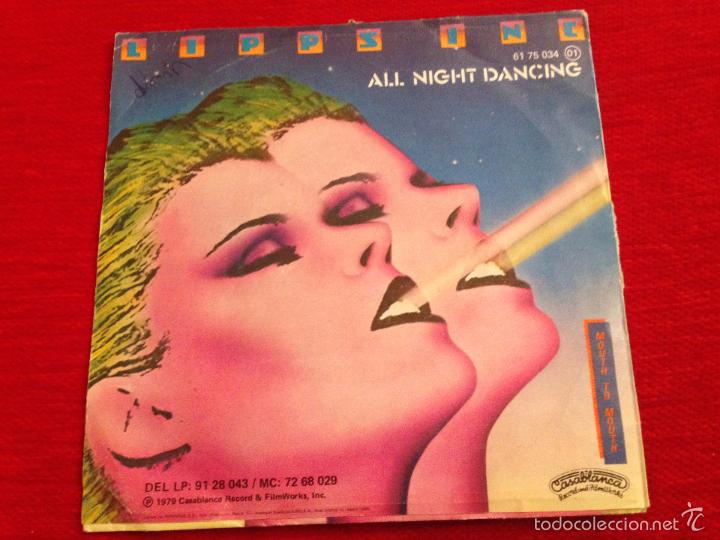 Discos de vinilo: VINILO FUNKYTOWN / LIPPS INC / ALL NIGHT DANCING / 1979 - Foto 2