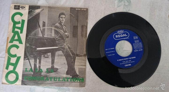 Discos de vinilo: CHACHO: La la la / Congratulations ( Emi 1968) - Foto 1