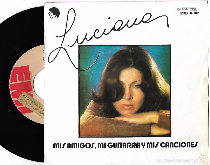 Disques de vinyle: LUCIANA: MIS AMIGOS, MI GUITARRA Y MIS CANCIONES / LLUEVE Y TE EXTRA&Ntilde;O