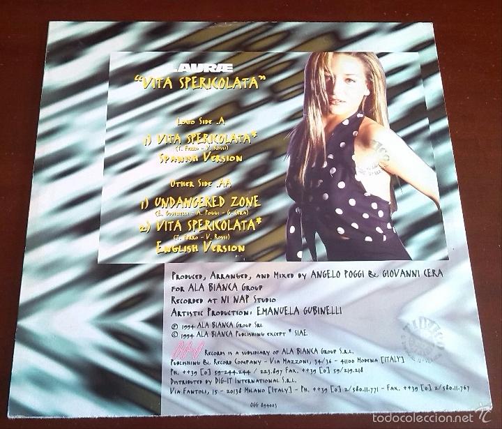 Discos de vinilo: LAURAE - VITA SPERICOLATA - MAXI SINGLE.12 - Foto 2