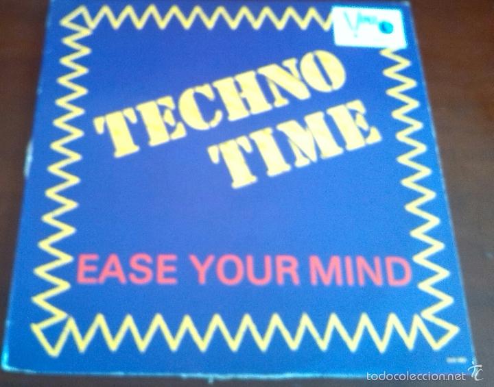 Discos de vinilo: TECHNO TIME - EASE YOUR MIND - MAXI SINGLE.12 - Foto 1