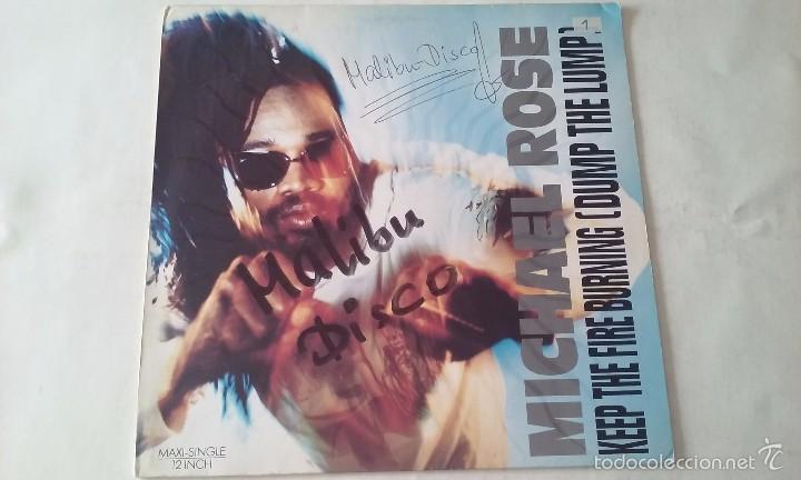 Discos de vinilo: Michael Rose - Keep The Fire Burning (Dump The Lump) - 1989 - Foto 1