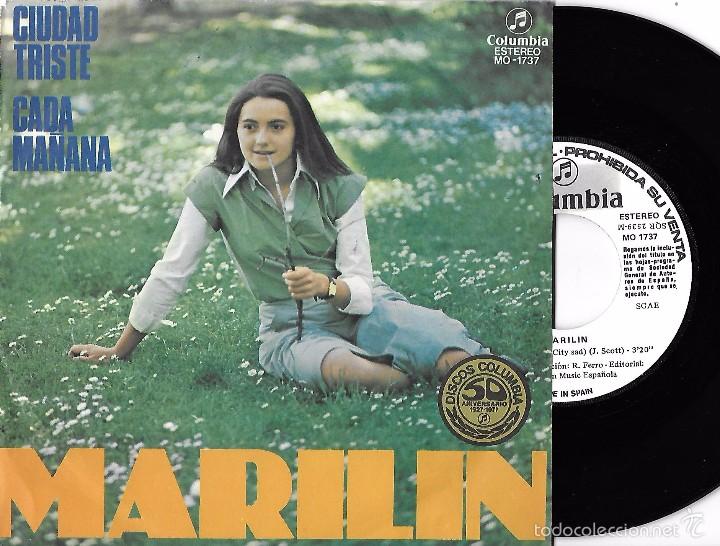 Discos de vinilo: MARILIN: CIUDAD TRISTE / CADA MA&Ntilde;ANA - Foto 1