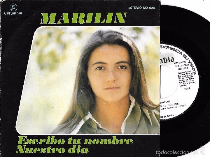Vinyl records: MARILIN: ESCRIBO TU NOMBRE / NUESTRO D&Iacute;A