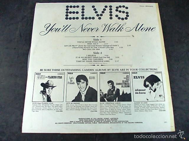Discos de vinilo: ELVIS You&rsquo;ll never walk alone - Foto 3