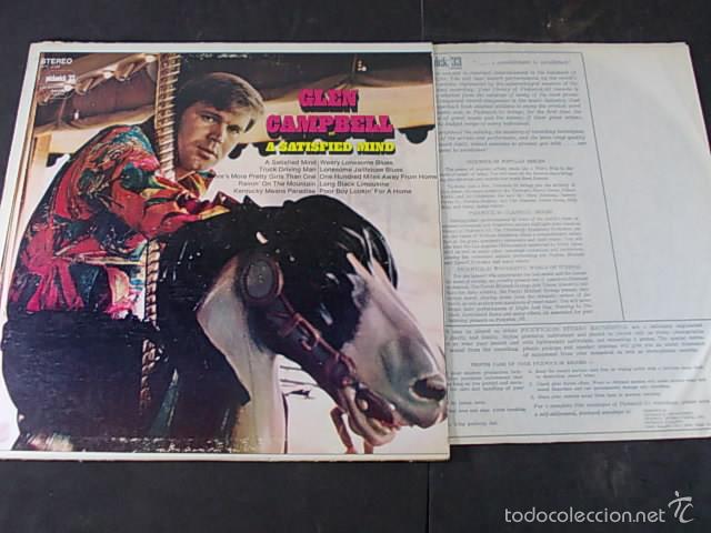 Discos de vinilo: GLEN CAMPBELL A satisfied mind - Foto 1