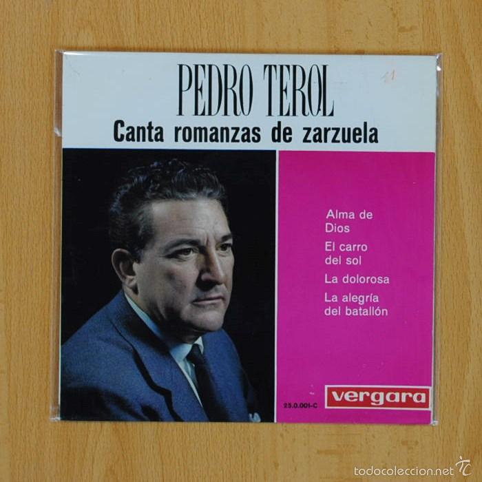 Discos de vinilo: PEDRO TEROL - ALMA DE DIOS + 3 - EP - Foto 1