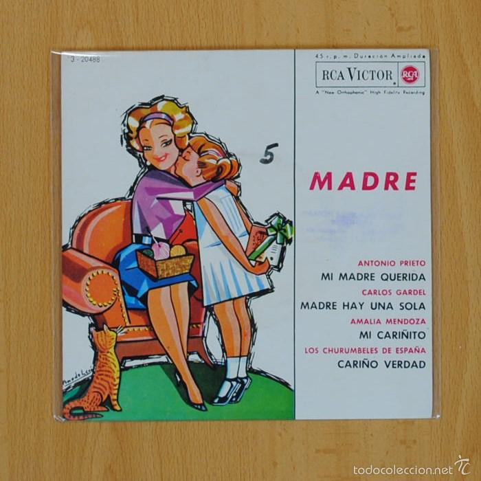 Discos de vinilo: VARIOS - MI MADRE QUERIDA + 3 - EP - Foto 1