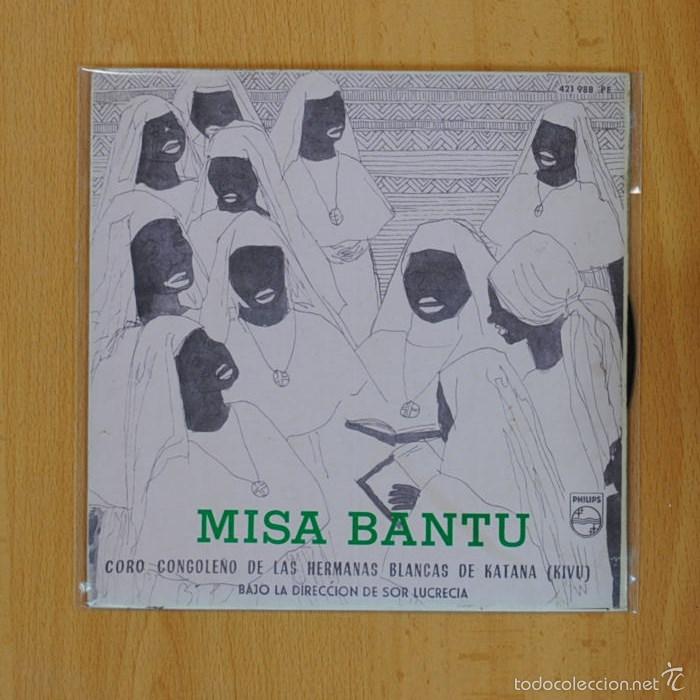 Discos de vinilo: MISA BANTU - KYRIE GLORIA / CREDO - SINGLE - Foto 1