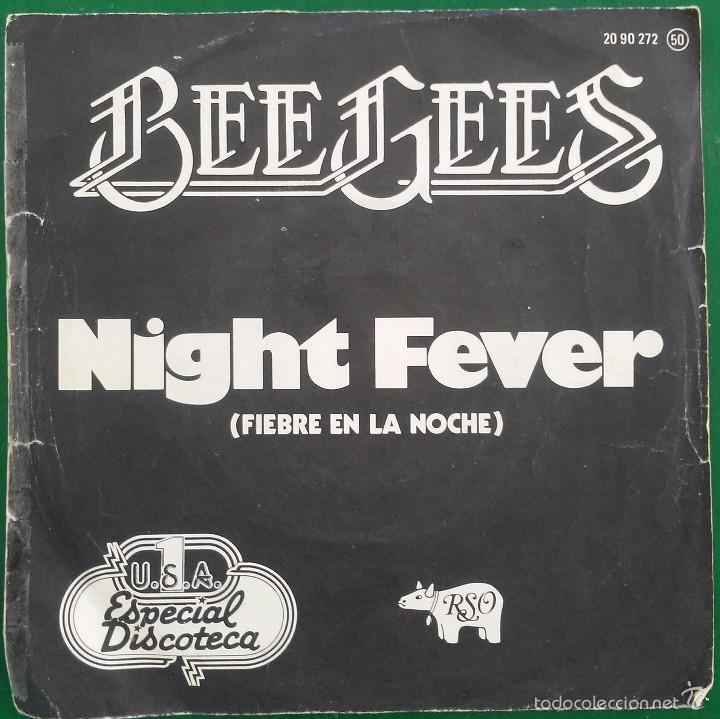 Discos de vinilo: Bee Gees: Night Fever/ Down The Road - Foto 1