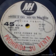Discos de vinilo: SENCILLO ARGENTINO DE JAVIER YURI AÑO 1977. Lote 57672636