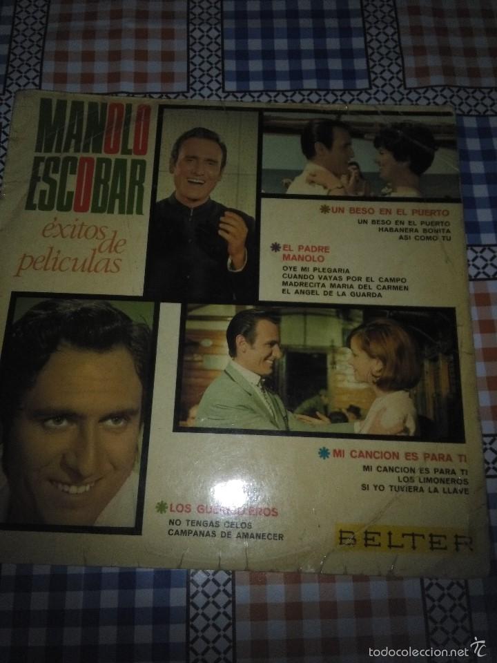 Discos de vinilo: MANOLO ESCOBAR &Eacute;XITOS DE PELICULAS. C1V - Foto 1