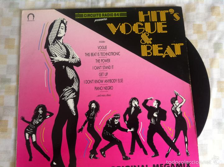 Discos de vinilo: LP HITS VOGUE & BEAT-ORIGINAL MEGAMIX - Foto 1