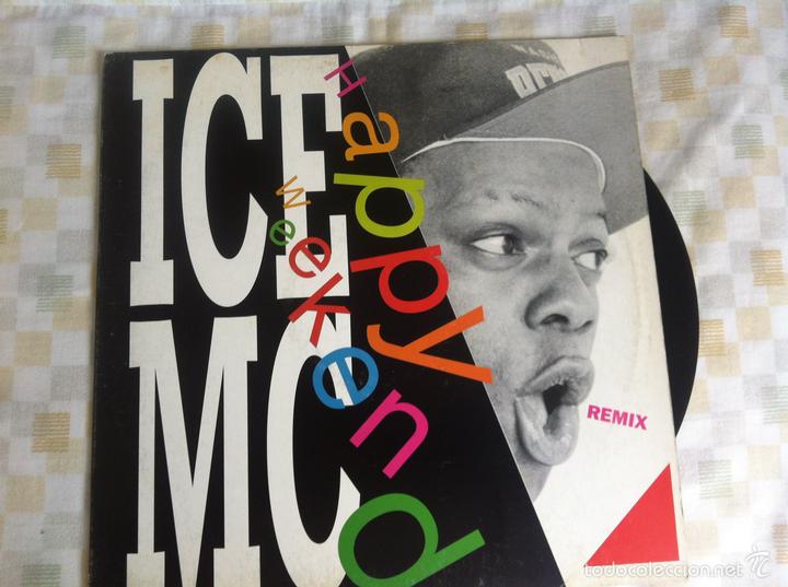 Discos de vinilo: 12 MAXI-ICE MC-HAPPY WEEKEND - Foto 1
