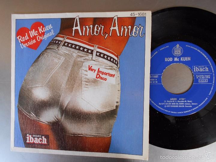 Discos de vinilo: ROD Mc KUEN -SINGLE AMOR AMOR 1978 - Foto 1