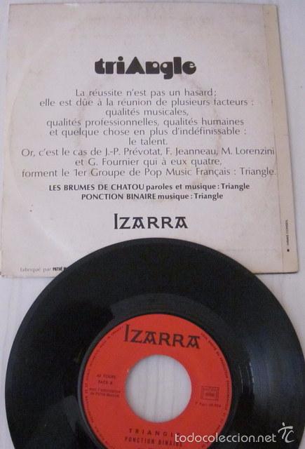 Discos de vinilo: TRIANGLE - LES BRUMES DE CHATOU CBS EDIC. FRANCESA - 1969 - Foto 2