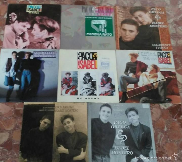 Discos de vinilo: LOTE DE 8 SINGLE DE PACO ORTEGA Y ISABEL MONTERO - Foto 1