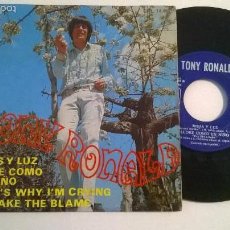 Discos de vinilo: TONY RONALD RISAS Y LUZ / LLORE COMO UN NIÑO. Lote 57707560