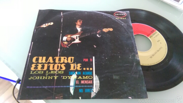 Disques de vinyle: Los leos y johnny dinamo ep por ti + 3 .mexico 1968