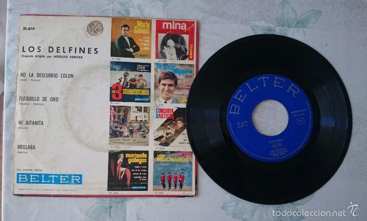 Discos de vinilo: LOS DELFINES: MI GITANITA + 3 ( BELTER 1966) - Foto 2